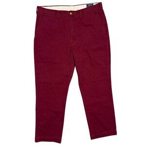 Polo Ralph Lauren Classic Fit Chino Pants Red Cotton 38x29